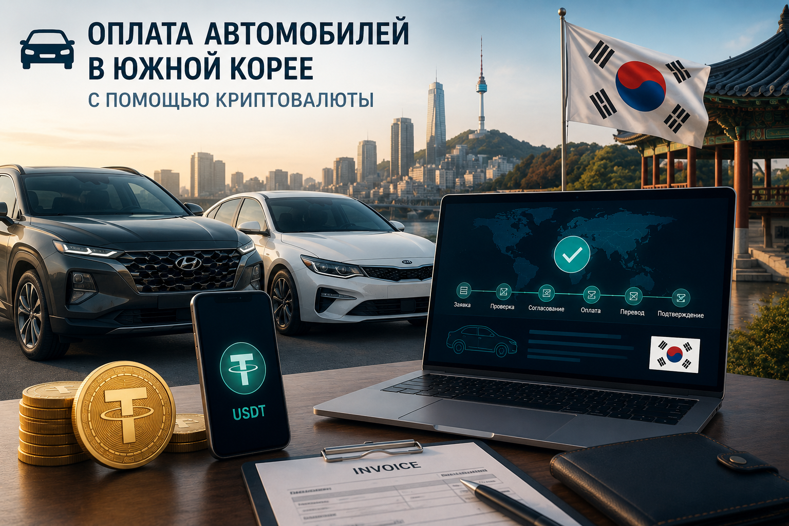 🚘 Оплата автомобилей в Южной Корее с помощью криптовалюты