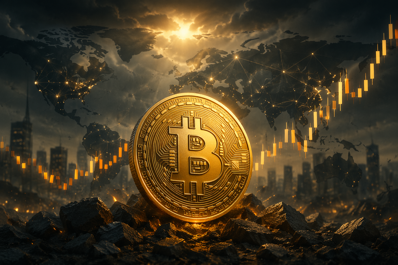 Биткоин держится около $75,000 — рынок не падает, несмотря на напряжение